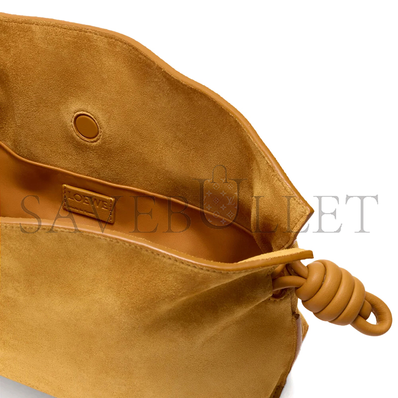 L0ew* MEDIUM FLAMENCO CLUTCH IN SUEDE A411FC1XFO (30*24.5*10.5cm)